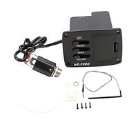 Vaguelly Ukulele Pickup EQ UK-2000 Multifunctional Acoustic Equalizer Cable Plastic Preamp Accessory for Ukulele and Guitar