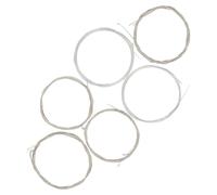 Vaguelly Universal 6pcs Nylon Oud Strings Set Silver-plated Copper Alloy Wound Light Strings for Oud Players and Musicians