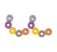 Vaguelly Universal and Instrument Care Felt Cymbal 20pcs Pads Drum Protective Kit Random Color Colorful Cushion Muffler for Cymbal Silencing