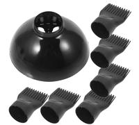 Vaguelly Universal Hair Dryer Comb Attachment Set 6pcs Heat Resistant Diffuser Nozzle Comb for Styling Salon and Home Use Hair Dryer Accessory