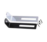 Vaguelly Universal Pickguard Bracket for Electric Guitar with Screws L-shape Metal Pickguard Mounting Support Set of 2 Silver and Black Guitar Hardware Accessories