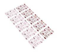 Vaguelly Valentine’s Day Rhinestone Lip Stickers 10pcs Heart-shaped Red and Pink Self-adhesive Love Tattoo Stickers for Face and Nails Festival Beauty Decoration