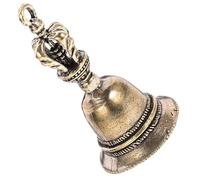 Vaguelly Vintage Bell 1.93 Inch Portable Jingle Bell with Comfortable Grip for School Teaching Equipment and Home Decoration