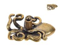 Vaguelly Vintage Brass Octopus Door Handle Decorative Animal Knob for Cabinets Drawers Front Doors Unique Whimsical Design Adds Ocean Theme Charm to Home Hardware
