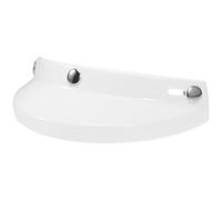 Vaguelly Vintage Classic Visor Outdoor Sun Rain Helmet Visor PC Material White Professional Practical High Durability Motorcycle Helmet Accessory