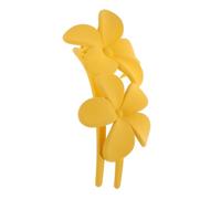 Vaguelly Vintage Flower Hair Claw Clip for Thick and Straight Hair for Styling Combing and Securing Bangs Versatile Flat Floral Barrette for Women