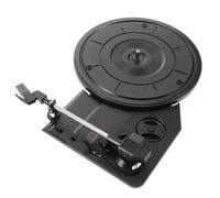 Vaguelly Vintage Gramophone Turntable Movement Retro round Plastic Record Player Turntable Needle Nostalgic Listening Experience Smooth Transmission for Home Decor