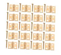 Vaguelly Vintage Mini Hinges with Replacement Screws Rust Resistant Retro Butt Hinges for DIY Jewelry Boxes Gift Box Hardware Accessories Pack