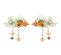 Vaguelly Vintage Pumpkin Persimmon Hair Clips for Women Artificial Floral Hairpins with Orange Fruit Design Thanksgiving Bridal Hair Accessories Set for Weddings and Daily Styling