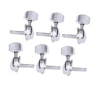 Vaguelly Vintage Style Guitar Tuning Pegs 6pcs Square Head Semi-closed for Acoustic Guitar Heads