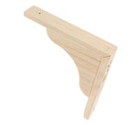 Vaguelly Vintage Wood Shelf Bracket with Triangle Shape, Rustic Wooden Support for Cabinets and Countertops, Enhanced Stability and Optimized Storage, Includes Screws for Easy Wall Mount
