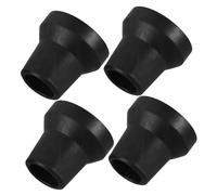 Vaguelly Walking Stick Accessories 4pcs Crutch Foot Pads Walking Stick Tips Rubber Quad Cane Tips Small Base Non-Slip for Daily Use