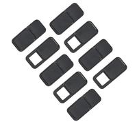 Vaguelly Webcam Cover Slider 9pcs Metal Privacy Shutter for Laptop Tablet Smartphone, Black Oval Camera Cover for Webcam Protection and Anti-hacking