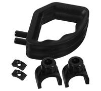 Vaguelly Wheelchair Footrest Handle Clasp M5 Screw Replacement Parts Pa Material Black 2 Sets Prevents Accidental Detachment and Movement Suitable for 25.4mm Tube Diameter for Wheelchair
