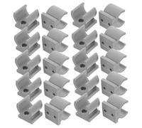 Vaguelly Wheelchair Toilet Seat Clamp Set of 24 Grey Plastic Tube Holders for Elevated Toilet Seats Adjustable Commodes Support for Elderly and Handicapped