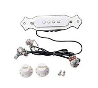 Vaguelly White Soundhole Pickup for String Electric Cigar Box Guitar Volume Tone Control Knob