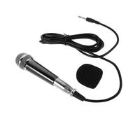 Vaguelly Wired Dynamic Handheld Microphone Full Metal Body Portable Singing Mic for Karaoke Home Use Phone Amplifier Compatible Mini Black Silver