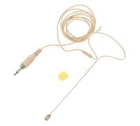 Vaguelly Wireless Headset Microphone with Adjustable Design with 3.5mm Plug Comfortable and Secure Fit in Khaki Colour for Public Speaking and Lectures