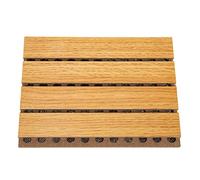 Vaguelly Wood Acoustic Panel Insulation Board Soundproofing Slotted Panel for Indoor Use Wall Ceiling Door Sound Control for Studio Gym Bedroom