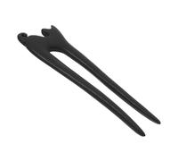 Vaguelly Wood Cat Hairpin French Hair Pin Carved Hair Stick Fork for Women Girls Vintage Style