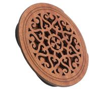 Vaguelly Wood Guitar Soundhole Cover for Acoustic Guitar Compact Design with Creative Carved Pattern to Block Unwanted Noise and Feedback Dust Protection Accessory