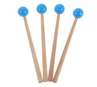 Vaguelly Wood Marimba Mallets with Rubber Tips Blue Mallet Beater for Xylophone Glockenspiel Practice and Performances Lightweight and Comfortable Grip for Boys and Girls and Professional