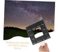 Vaguelly Wood Nature Guide Frame for Handheld Nature Viewing Tool with Smooth Pine Craftsmanship Outdoor Exploration Aid for Identifying Birds Moon and Stars Educational and Safe