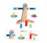 Vaguelly Wooden Balance Scale Educational for Montessori Learning Tool Creative Early Development