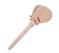 Vaguelly Wooden Castanet with Long Handle for Educational Percussion Instrument Enhances Finger Flexibility Hand-eye Coordination and Hearing Development Creative Musical for Boys