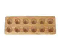 Vaguelly Wooden Egg Storage Holder Sturdy Egg Holding Container with Simple Style in Refrigerator or Kitchen