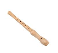 Vaguelly Wooden Eight-hole Recorder Beginner Flute Instrument Beige Versatile Use Precise Control over Pitch and Tone for Performances and School Bands
