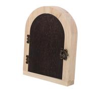 Vaguelly Wooden Fairy Door Outlet Cover Socket Protector with Rounded Edges Smooth Finish Easy Installation and Pet Safety Decorative Hidden Wall Plate