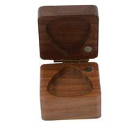 Vaguelly Wooden Guitar Pick Box Plectrum Case for Storage for Travel and Organizing Your Guitar Picks Made of Quality Wood