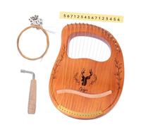 Vaguelly Wooden Lyre Harp 16 String Handheld Harp Musical for Children and Adults Safe and Comfortable