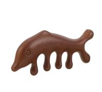 Vaguelly Wooden Massage Comb Five-Tooth Acupoint Massager for Scalp Relaxation Handcrafted Wood Therapy Tool for Home Use
