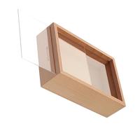 Vaguelly Wooden Piggy Bank Money Jar Window and Photo Frame Coin Savings Bank for Adults and Boys and Girls Money Box for Home Tip Jar for Coffee Shops