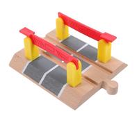 Vaguelly Wooden Railway Railing Barrier Educational Scene Prop for Train Enthusiasts DIY Plaything for Critical Thinking and Imagination Development