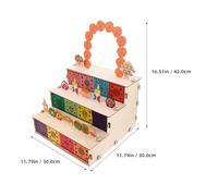 Vaguelly Wooden Shadow Box Frame for Day of the Dead Decorations - Memorial Photo Display with Marigold Altar Decor - Mexican Remembrance Picture Frame Supplies