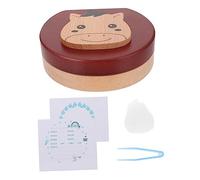 Vaguelly Wooden Tooth Box Fetal Hair Saver for Babies Baby Teeth Keepsake Box Zodiac Horse Design for Children for Newborns