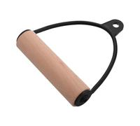 Vaguelly Workout Handles for Cable Gym Accessories Ergonomic Workout Handle Wooden and Iron Construction Comfortable Grip Versatile Fitness Tool Suitable for Lat Pulldowns at Home
