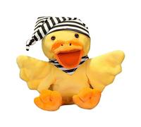 Vaguelly Yellow Duck Cartoon Glove Cloth Doll for Bedtime Storytelling Prop Adorable Hand Puppet for Interactive Play and Bonding Soft Animal Design