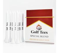 VAGUYGY Premium Bamboo Golf Tees | 83mm (3.25") Wooden Tees | Golf Gifts for Men | Vintage-Style tee Case Golf Accessories for Men | Funny Golf Accessory for Golfers (White, 1 Pack)