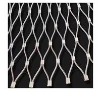 VagxTbs 304 Stainless Steel Mesh Hole 10cm X-Type Mesh Fall Protection Fence Balcony Protection Net Plant Climbing Net Metal Guardrail Net Woven Wire Mesh(2x7m/6.6x23ft)
