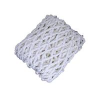 VagxTbs Climbing Cargo Net For Kids Outdoor Balcony Safety Net Rope Netting Playground Climbing Net Stairway Railing Safety White Safety Rope Net For Kids(2X6m)