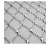 VagxTbs Durable Deer Fencing Net Fall Prevention Net Fall Protection Fence Flexible Cable Balustrade Mesh Anti Fall Safety Mesh 304 Stainless Steel(0.8x15m/2.6x49.2ft)