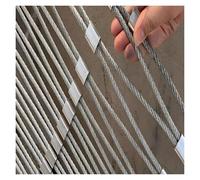VagxTbs Durable Deer Fencing Net Fall Prevention Net Fall Protection Fence Metal Guardrail Net Stainless Steel Wire Rope Netting Wire Rope 304 Stainless Steel(0.8x3m/2.6x9.9ft)