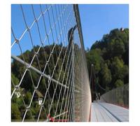 VagxTbs Flexible Stainless Steel Rope Mesh Garden Poultry Chicken Wire Netting Garden Zoo Fencing Stainless Steel Rope Net Stainless Steel Wire Rope Netting(1.5x6m/4.9x19.7ft)