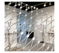 VagxTbs Hard And Heat Resisting High Altitude Animal Poultry Cage Net Anti Fall Safety Mesh Anti-Fall Netting Filet À Cordes En Acier Inoxydable(0.8x5m/2.6x16.4ft)