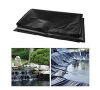 VagxTbs Pond Liners Impermeable Film Cover, 0.2mm Black Waterproof Sun-proof for Fish Pond Cloth, 64 Sizes(1x3m/3.28x9.84ft)