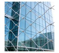 VagxTbs Stainless Steel Cable Wire Rope Netting Railing Construction System Mesh Hole 10cm Hard And Heat Resisting Anti Fall Safety Mesh Anti-Fall Netting(2x7m/6.6x23ft)